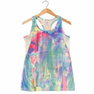 Champion Girls Tie Dye Racerback Athletic Tank Top Youth MED 7-8